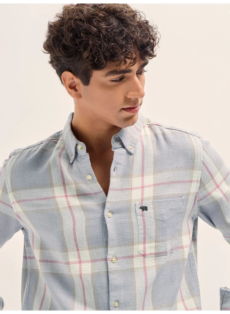 The Bear House  Men’s Long Sleeve Shirt – Classic, Comfortable and Stylish Essential for Work, Travel or Casual Outings for Men | Best Price UAE