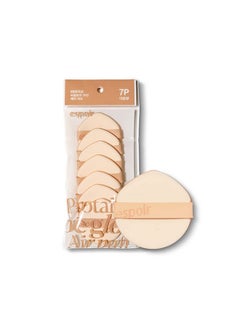 Espoir Espoir Be Glow New Class Air Puff 7ea | Flawless Face Makeup Fast and Easily | Makeup Sponge Applicator Air Cushion Powder Puff for Liquid Foundation, Cream, Powder, Concealer | Korean Base Makeup  - Image 1