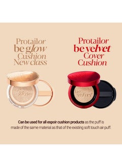 Espoir Espoir Be Glow New Class Air Puff 7ea | Flawless Face Makeup Fast and Easily | Makeup Sponge Applicator Air Cushion Powder Puff for Liquid Foundation, Cream, Powder, Concealer | Korean Base Makeup  - Image 5