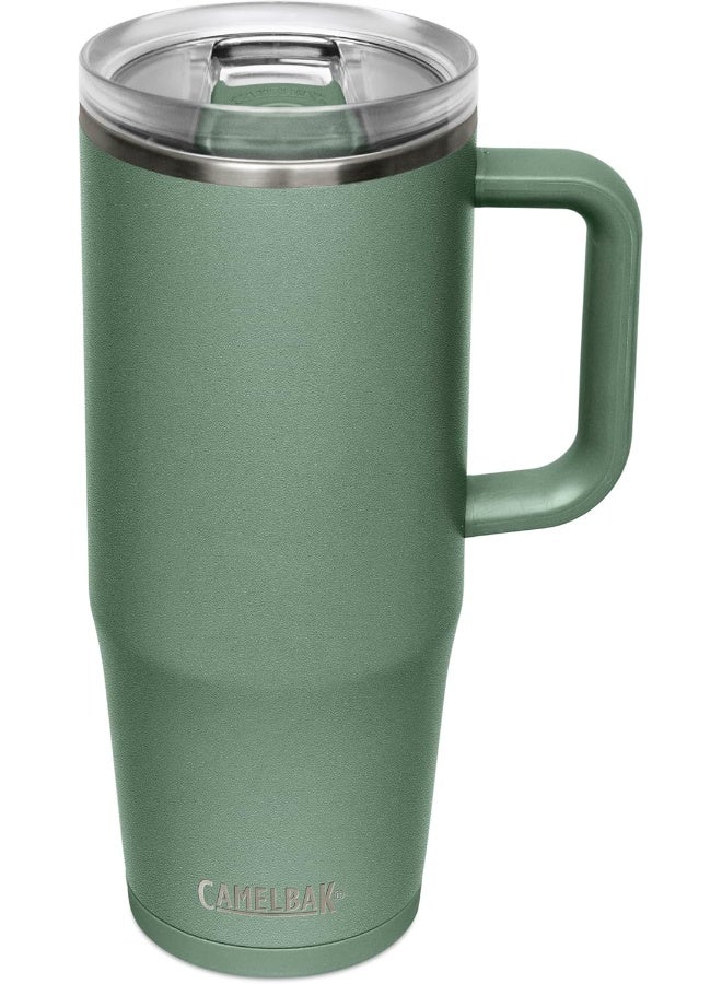 CamelBak Thrive Leak-Proof 32 oz Mug, Insulated Stainless Steel - For travel, coffee, tea, hot beverages - Spill Proof Cup-holder Compatible, Moss - Image 5
