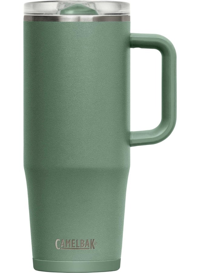 CamelBak Thrive Leak-Proof 32 oz Mug, Insulated Stainless Steel - For travel, coffee, tea, hot beverages - Spill Proof Cup-holder Compatible, Moss - Image 1