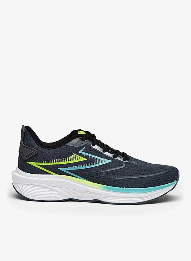 كامبس Men Greg Pro Bubble Yoga Max Lace-Up Running Shoes-Dark Grey