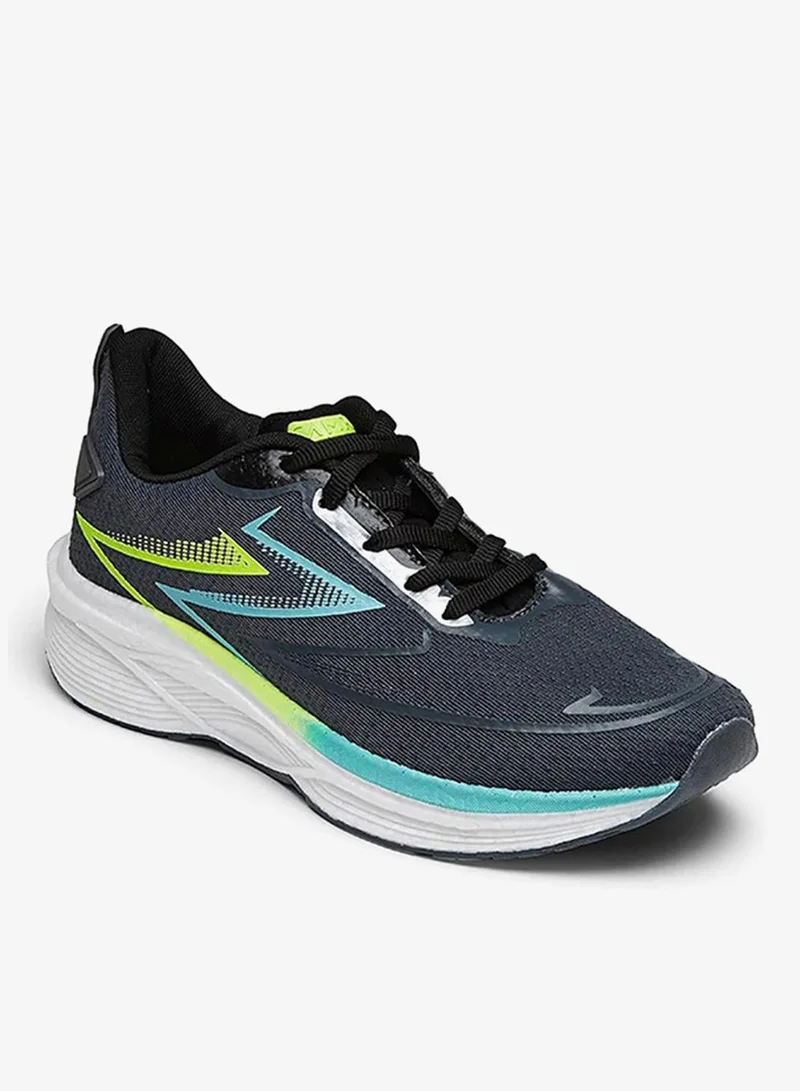 كامبس Men Greg Pro Bubble Yoga Max Lace-Up Running Shoes-Dark Grey
