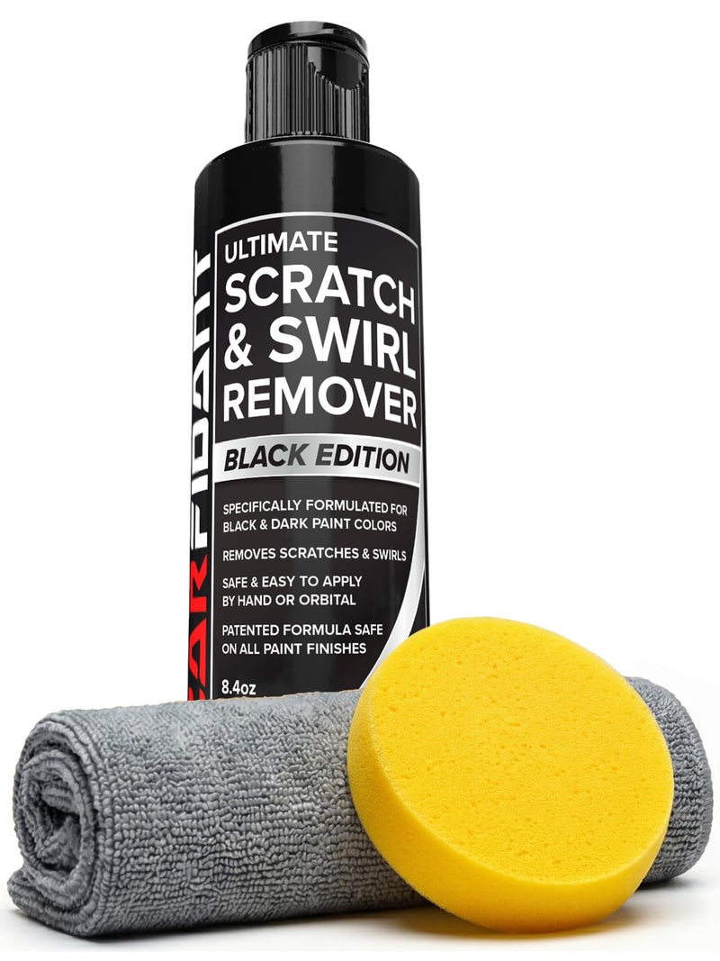 Carfidant Black Scratch and Swirl Remover  Car Scratch Remover for Vehicles Paint  Polishing Compound for Cars with Pad  Cutting Compound Paint Restorer - Image 3