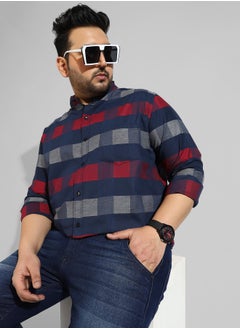 Instafab Plus Men's Multicolour Checkered Regular Fit Casual Shirt  - Image 1