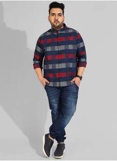 Instafab Plus Men's Multicolour Checkered Regular Fit Casual Shirt  - Image 5
