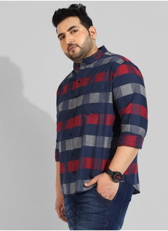 Instafab Plus Men's Multicolour Checkered Regular Fit Casual Shirt  - Image 3
