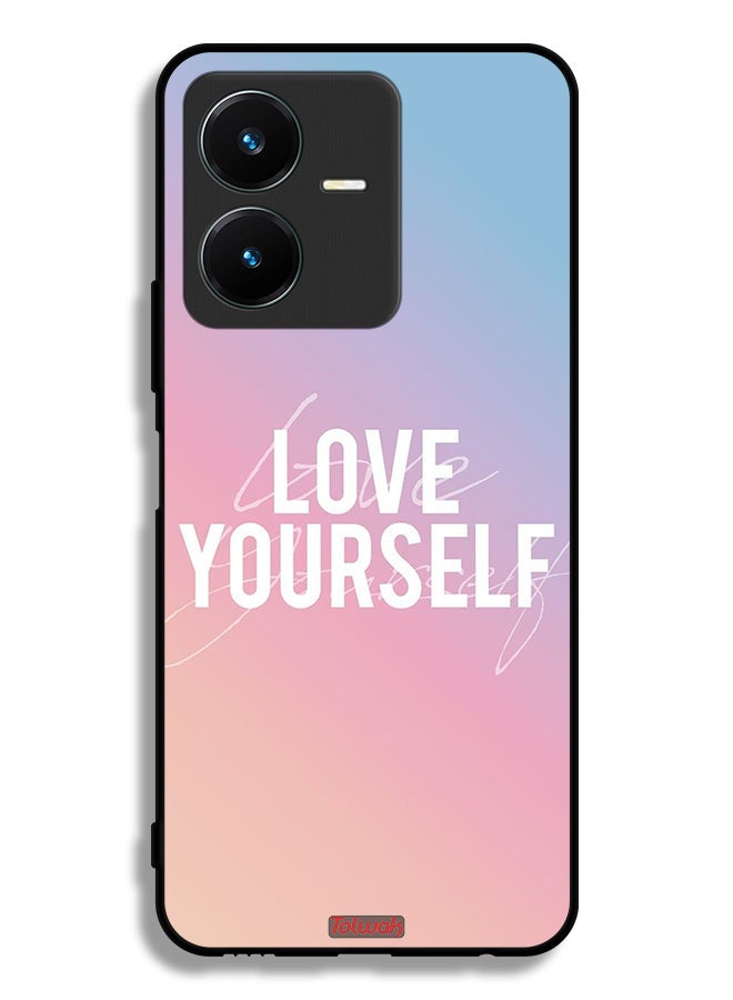 Tolwak Vivo Y22s Protective Case Cover Love Yourself - Image 1