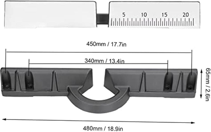 Miter Saw Baffle Cemented Carbide Backing with Scale for 10in Aluminum Sawing Machine,Do Not Damage The Oblique Cutting Parts When Used - Image 2