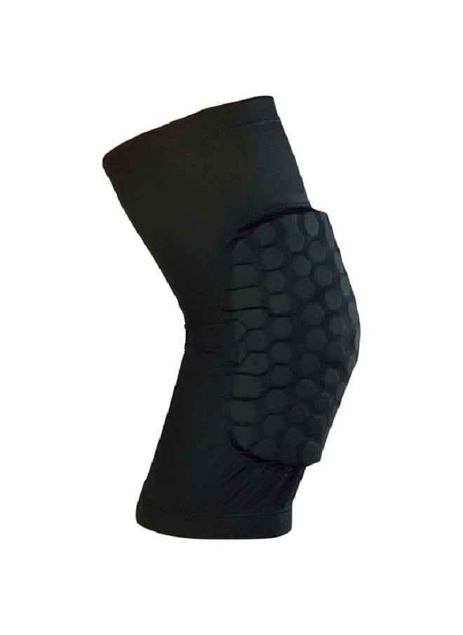 Extended Compression Leg Knee Sleeve With Hexpad Protective Pad M