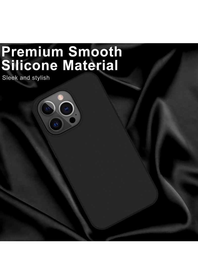 Case for iPhone 14 Pro Max 6.7 Inch Liquid Silicone Soft Gel Rubber Slim Thin Microfiber Lining Cushion Texture Cover Shockproof Protective Phone Case - Image 2