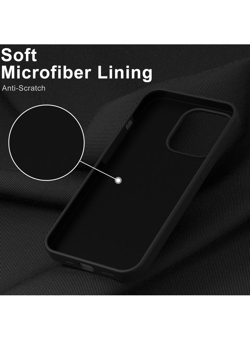Case for iPhone 14 Pro Max 6.7 Inch Liquid Silicone Soft Gel Rubber Slim Thin Microfiber Lining Cushion Texture Cover Shockproof Protective Phone Case - Image 3