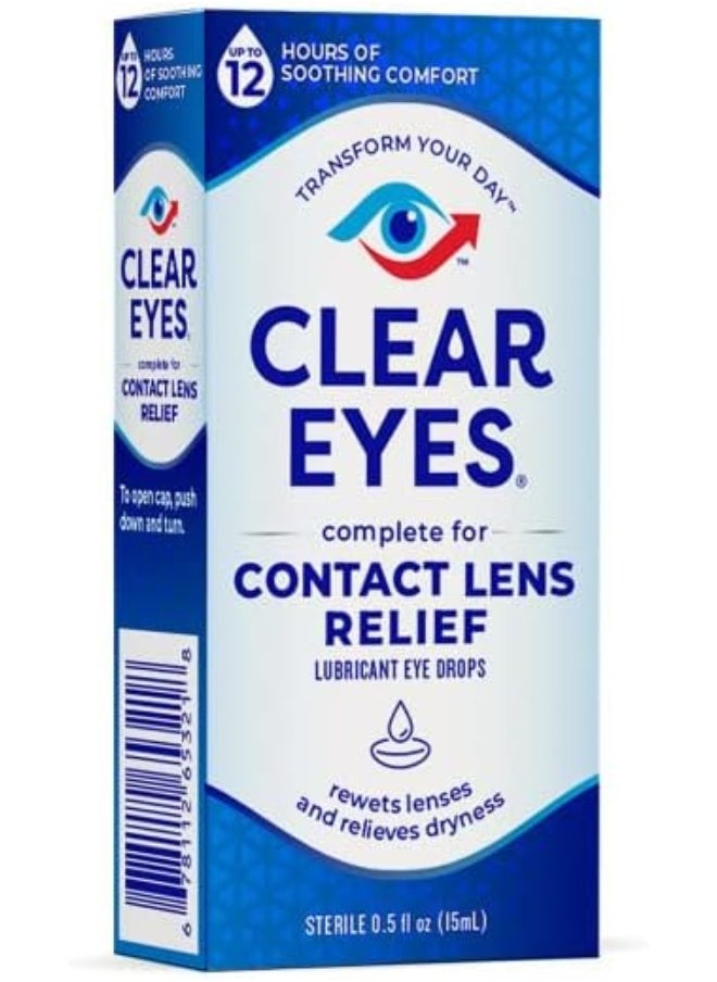 Clear Eyes Contact Lens Relief Soothing Eye Drops Pack of 4 - pzsku/Z6EE807FDA50BC5CF011BZ/45/_/1739961292/8014e260-b988-4594-9595-6ec8635773fb