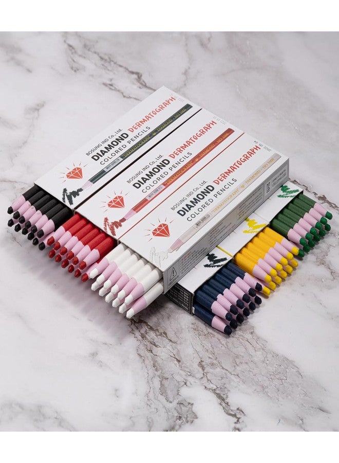 HOMSSEM New China Markers Grease Pencils - 12-Pack Multi-Surface Wax Markers for Glass, Metal, Plastic - Non-Sharpening Peel Off China Marker (Mix 12p) - Image 4