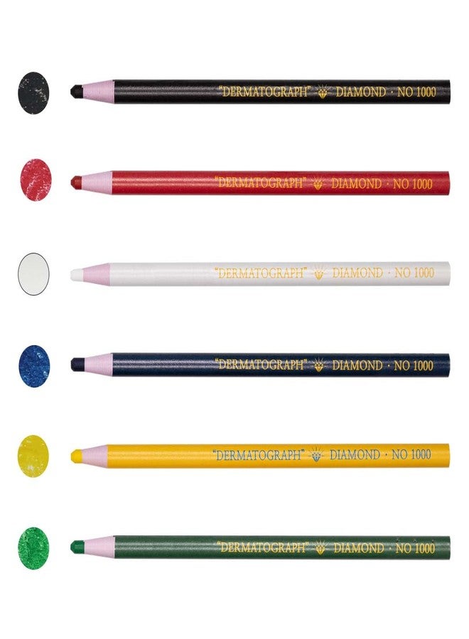 HOMSSEM New China Markers Grease Pencils - 12-Pack Multi-Surface Wax Markers for Glass, Metal, Plastic - Non-Sharpening Peel Off China Marker (Mix 12p) - Image 3