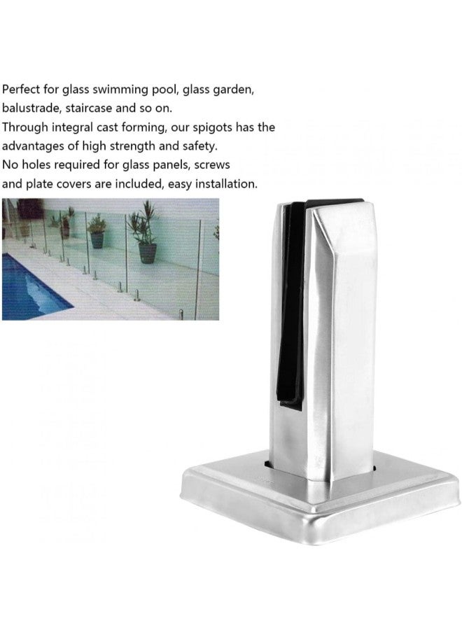 klarako Stainless Steel Floor Standing Stairs Balcony Pool Glass Spigots Balustrade Railing Clamp Swimming Pool Accessories  - Image 3
