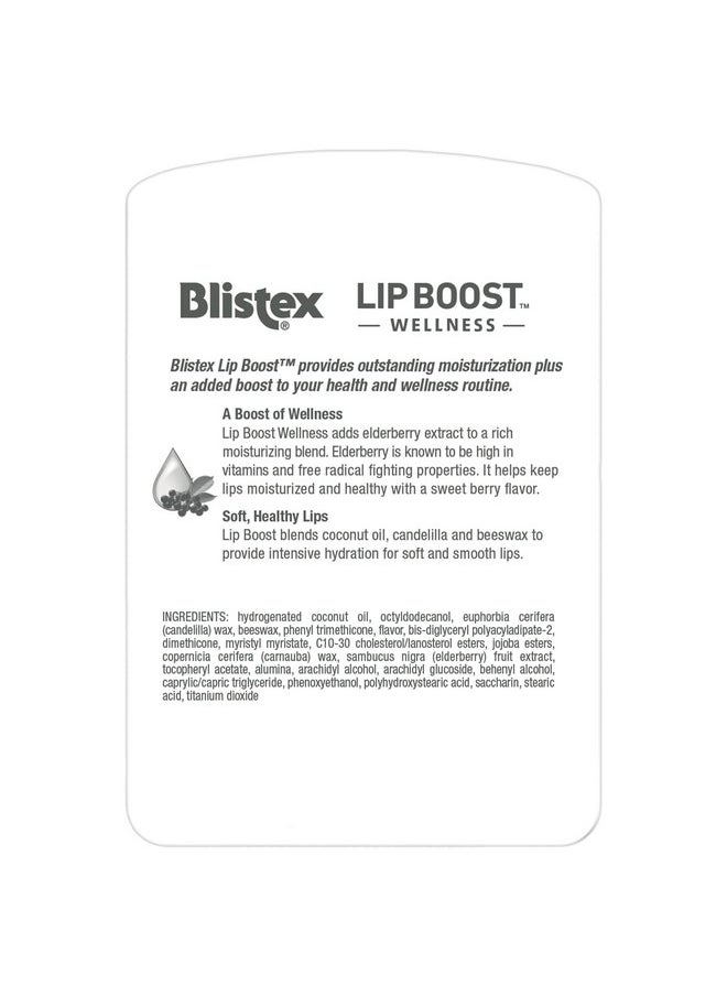 Blistex Lip Boost Wellness Intensive Hydration From Coconut Oil & Beeswax Elderberry Moisturizer (Pack Of 2)  - Image 2