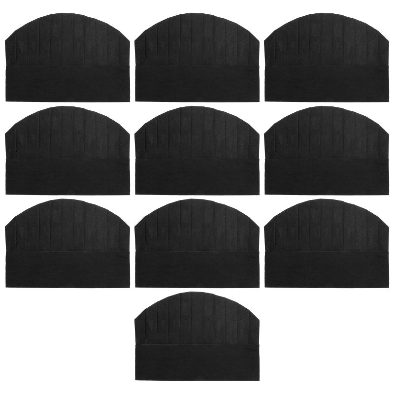 10pcs Nonwovens Chef Hats Diner Food Serving Hats Adjustable Disposable Hats - Image 1