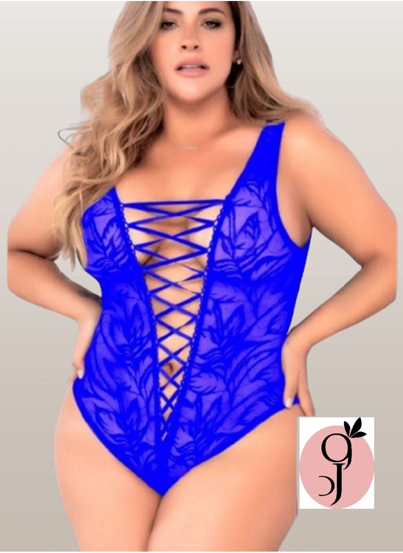 Ward - Women's lingerie (jumpsuit) from ward , made of lace and equipped with ties - Image 1