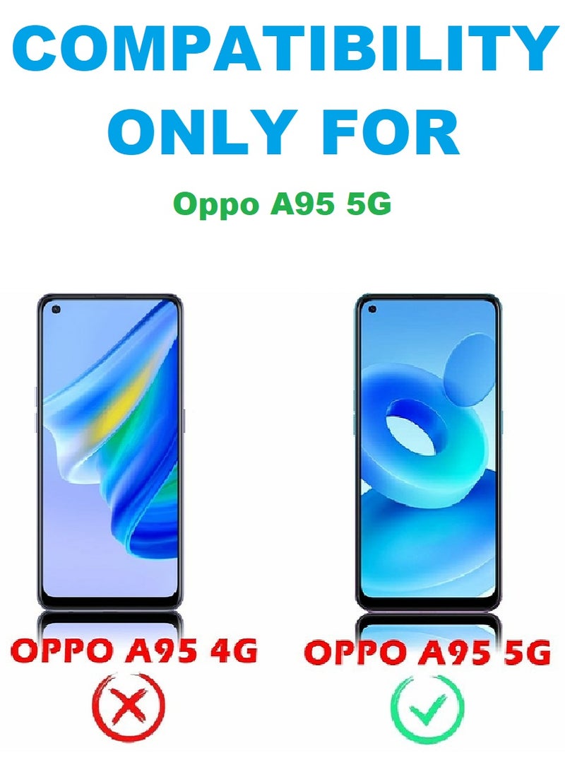 Super - Tempered Glass Screen Protector Clear Designed For Oppo A95 5G Full Screen Coverage And Bubble Free - Image 1