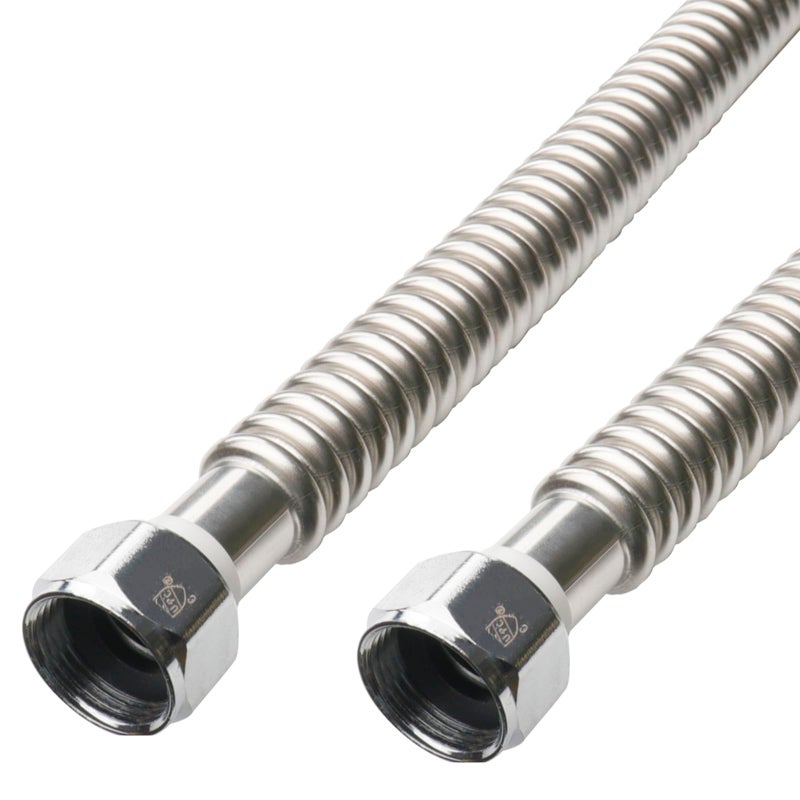 WHK 2 Pack 36Inch Water Heater 34 Flexible Hose Connector Water Supply Line 34 Inch FIP to Connect Water HeaterWater SoftenerWater Filter Stainless Steel - Image 2