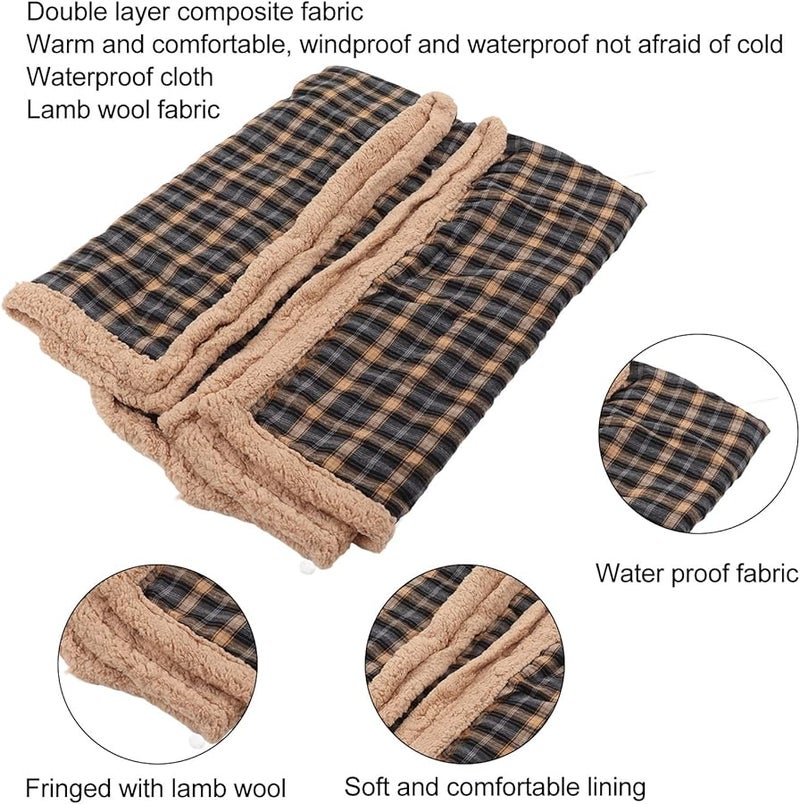 بطانية نزهة تخييم مقاومة للماء مقاومة للرياح سميكة ودافئة مع حزام تخزين - Image 5