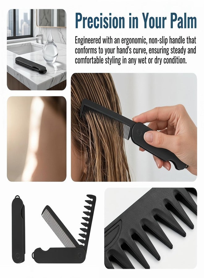 JIJOE Texture Comb .2026 Upgraded Texture Comb for Men - Wide Tooth Volumizing Hair Comb, ABS Anti-Slip Root Lifter Comb for Maximum Hair Volume, Professional Styling Tool for Salon Home Use - Image 3