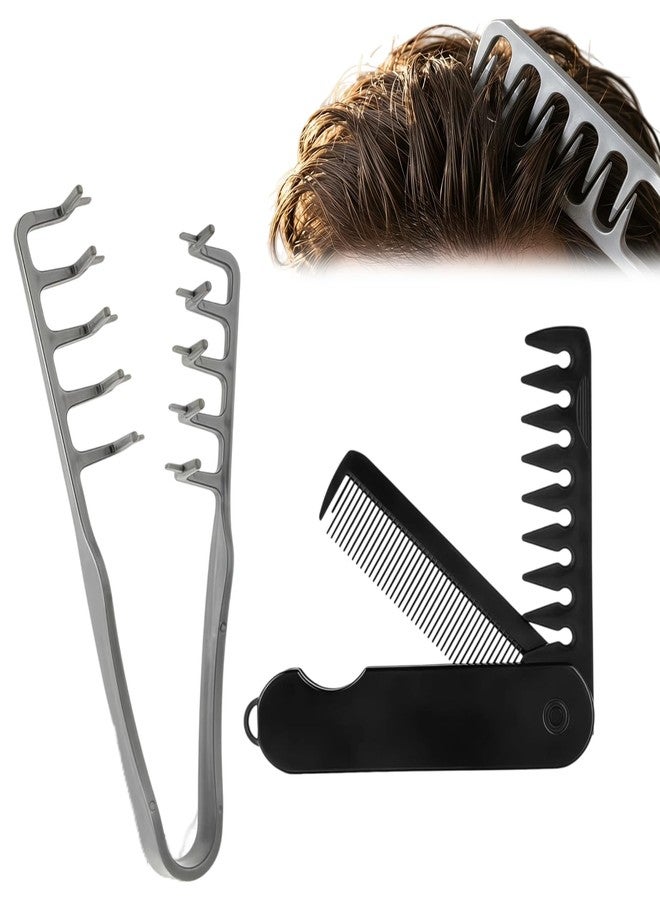 JIJOE Texture Comb .2026 Upgraded Texture Comb for Men - Wide Tooth Volumizing Hair Comb, ABS Anti-Slip Root Lifter Comb for Maximum Hair Volume, Professional Styling Tool for Salon Home Use - Image 1