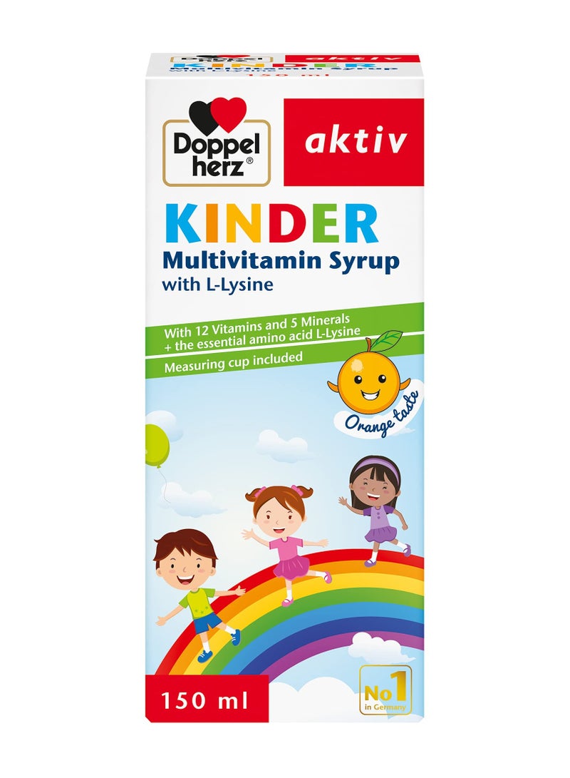 Doppelherz Kinder Multivitamin W/ Lysine Syrup 150Ml