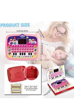 Generic Kids Tablet Toddler Learning Pad with LED Screen Teach Alphabet Numbers Word Music Math Early Development Interactive Electronic Toy for Boys & Girls 3 Years+  - Image 4