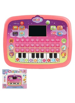 Generic Kids Tablet Toddler Learning Pad with LED Screen Teach Alphabet Numbers Word Music Math Early Development Interactive Electronic Toy for Boys & Girls 3 Years+  - Image 1