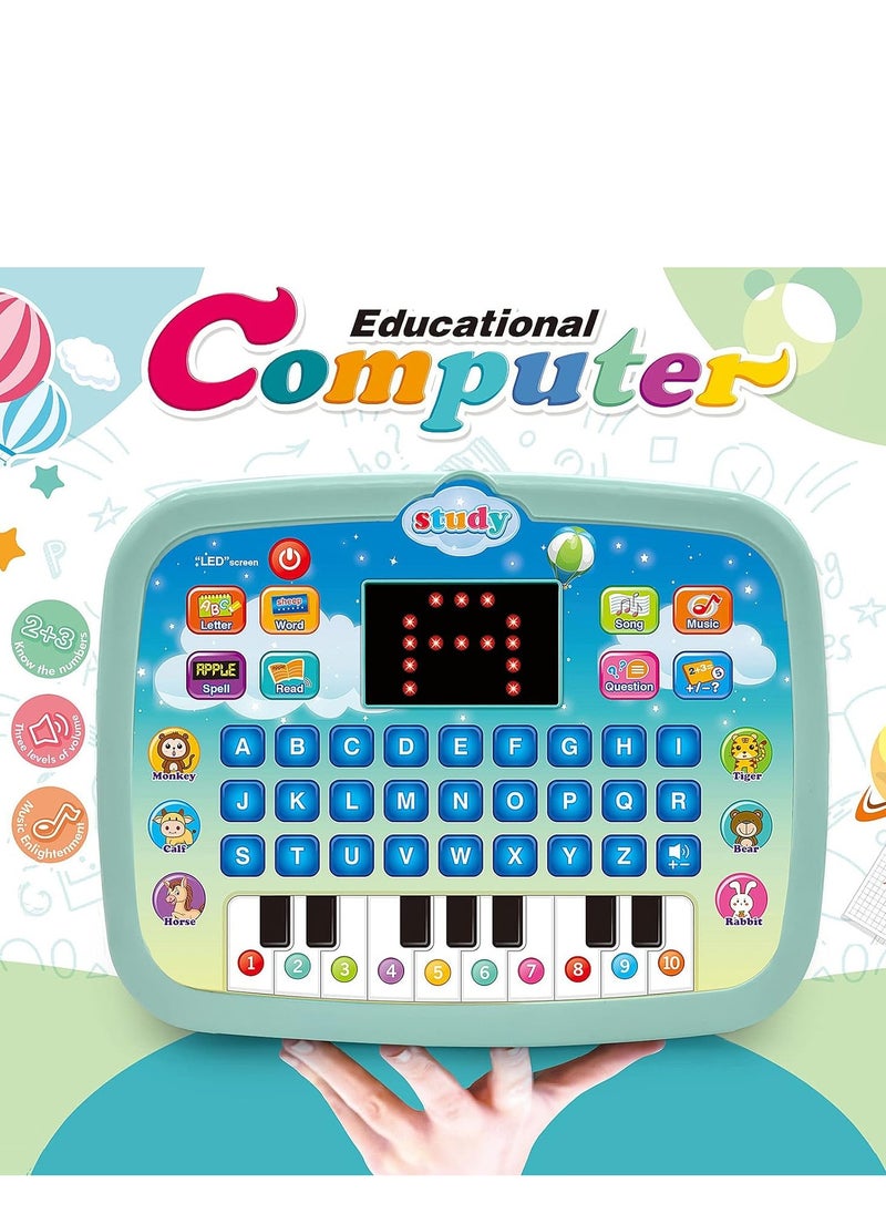 Generic - Kids Tablet Toddler Learning Pad with LED Screen Teach Alphabet Numbers Word Music Math Early Development Interactive Electronic Toy for Boys & Girls 3 Years+ - Image 1