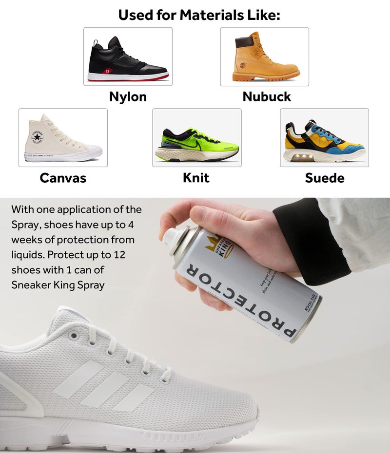 Sneaker King Royal Care Sneaker Protector Stain & Water Repellent Spray 200ml (2 pcs, White) - Image 5