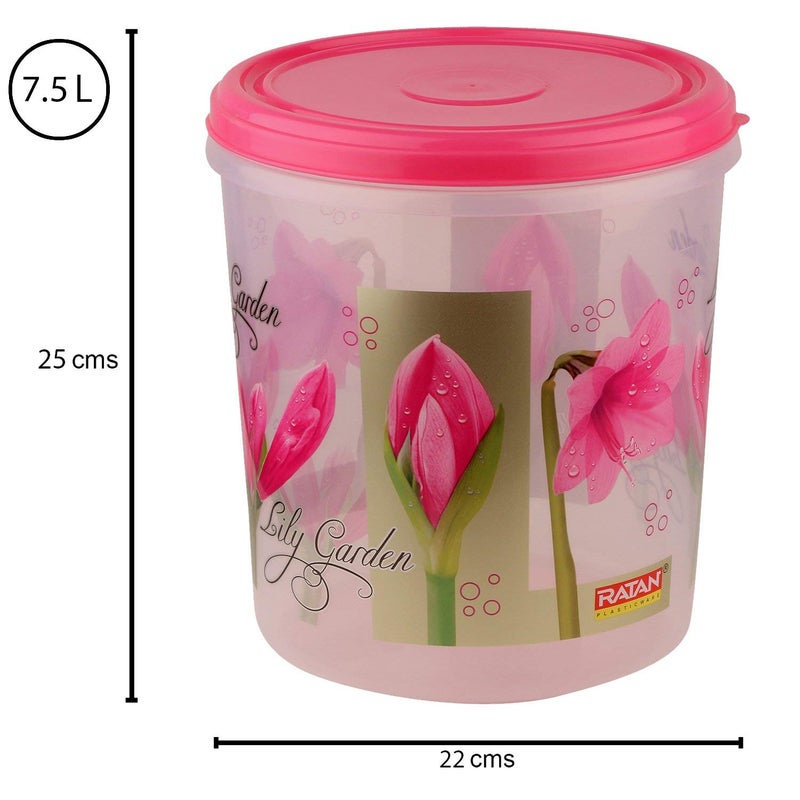 AIR O MATIC Ruby Plastic Container Set 3 Pieces 5kg 7kg 10kg Pink - Image 5