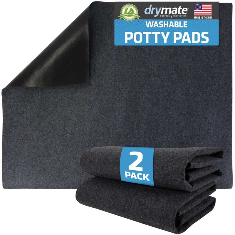 Drymate 2-Pack Washable Pee Pads for Dogs (29x36), Waterproof, Absorbent, Slip-Resistant, Reusable Pet Training Potty Puppy Mats, Housebreaking, Incontinence Bed Pads, Crate, Kennel (USA Made) - Image 1