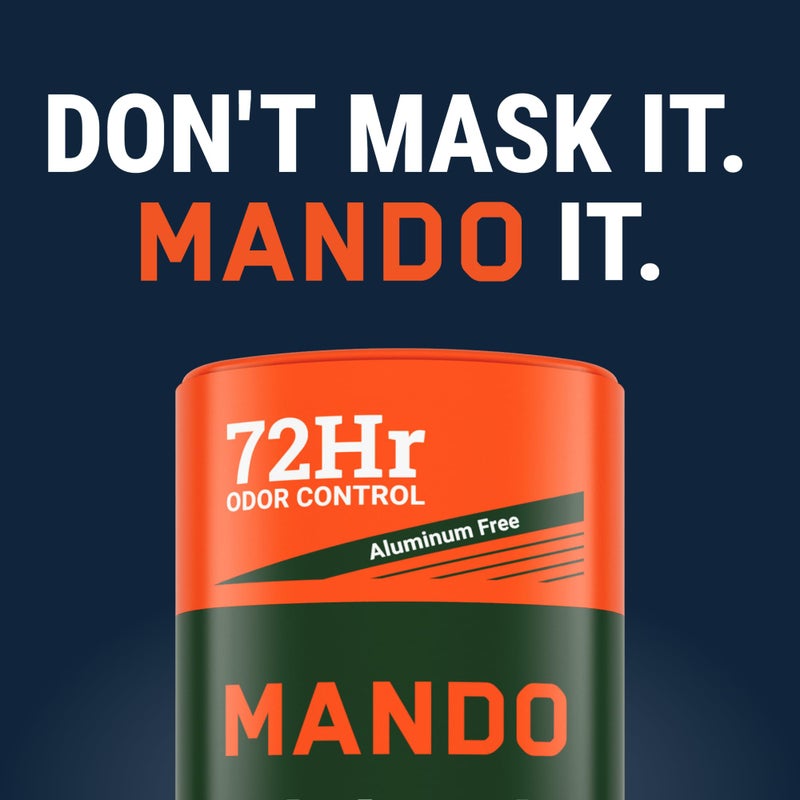 Mando Whole Body Deodorant - Invisible Cream Tube and Solid Stick - 72 Hour Odor Control - Aluminum Free, Baking Soda Free, Skin Safe - 3.0 Oz Tube and 2.6 Oz Solid Stick - Clover Woods - Image 5