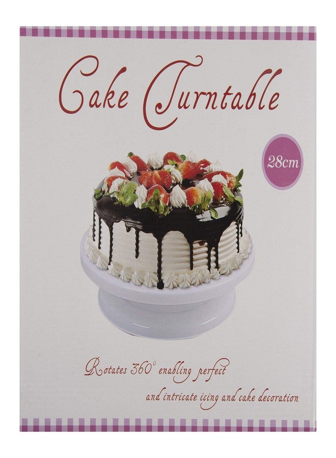 FRESHOME Cake Decorating Revolving Round Turntable Stand, 28 cm for Icing, Decorating, Shaping - Image 5