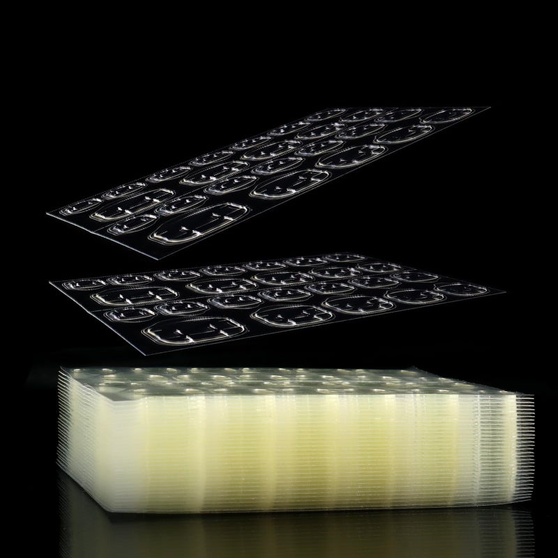 Laza Laza 720 Pcs Thin Breathable Adhesive Tabs Fake Nail Glue Sticker 30 Sheets Super Sticky Double Sided Tips Germany Jelly Gel Flexible for Acrylic False Nails Manicure Tape