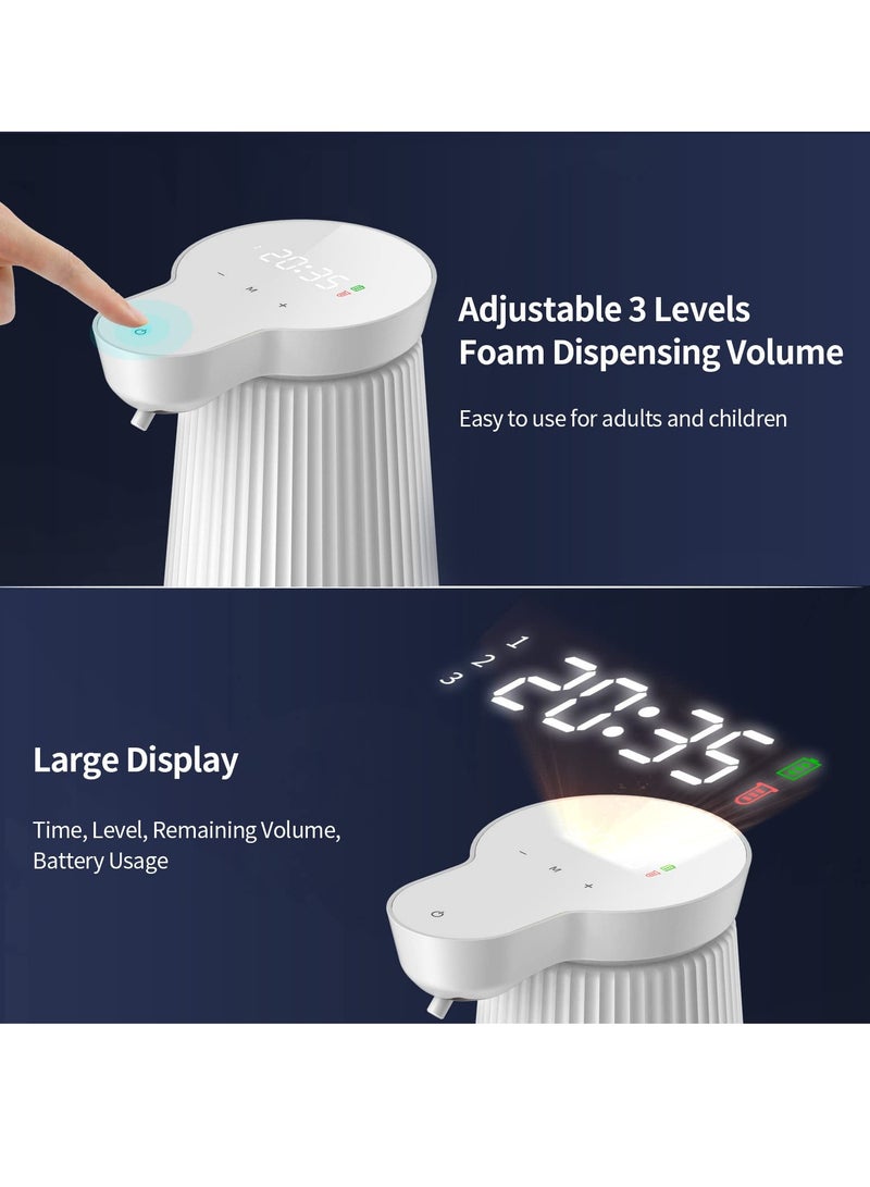 SYOSI Automatic Soap Dispenser, 17oz/500ml Hand Sanitizer Dispenser, Touchless Soap Dispenser, Foaming Soap Dispenser, 3-level Adjustable Display of Dispensing Level for Bath Kitchen School Hotel - Image 3