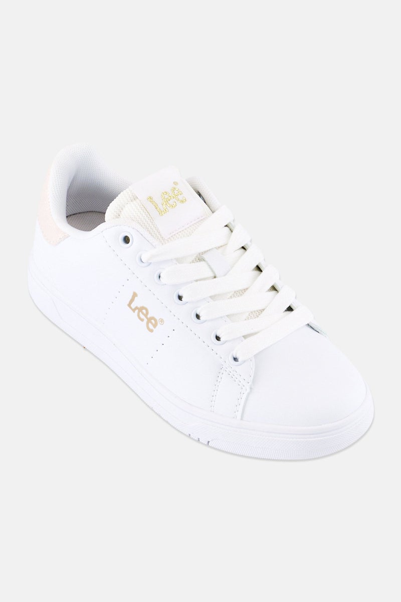 LEE Women Riley Lace Up Casual Shoes, White - Image 1