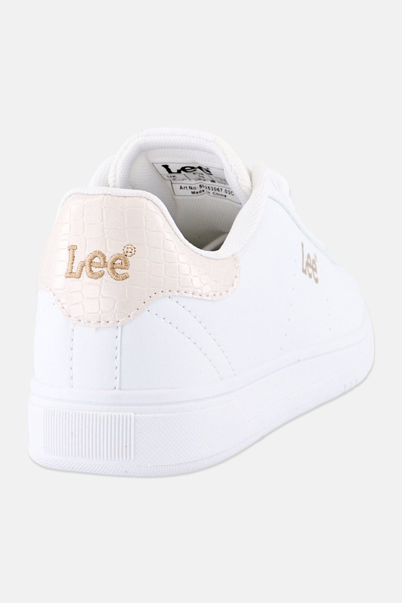 LEE Women Riley Lace Up Casual Shoes, White - Image 3