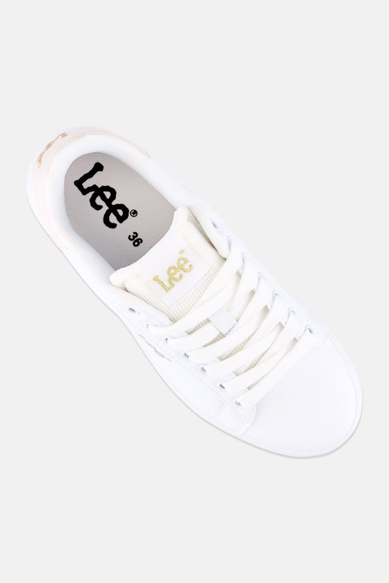 LEE Women Riley Lace Up Casual Shoes, White - Image 4