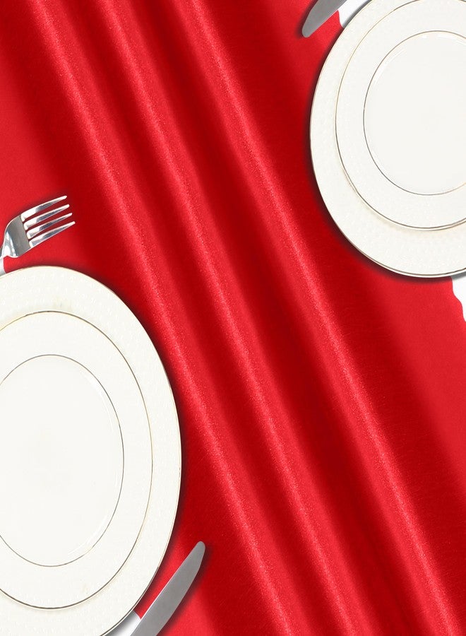 VACVELT 2 Pack Satin Table Runners - 12 x 108 Inches Long, Red Table Runner Decorations for Wedding, Birthday Party, Banquet, Graduation, Engagements - Image 5