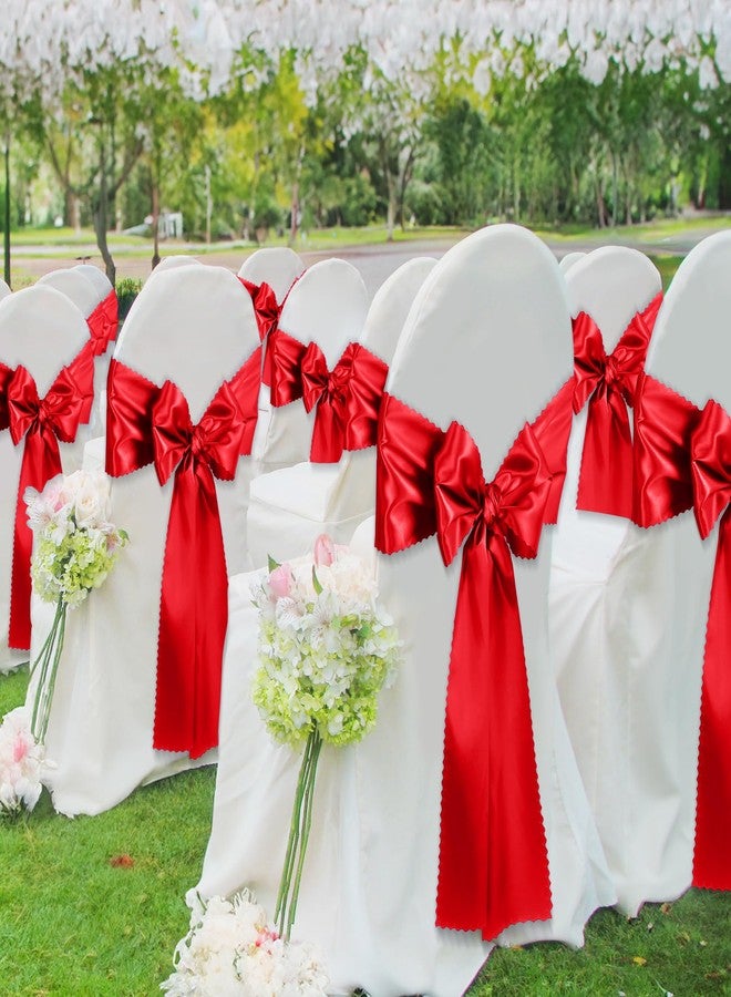 VACVELT 2 Pack Satin Table Runners - 12 x 108 Inches Long, Red Table Runner Decorations for Wedding, Birthday Party, Banquet, Graduation, Engagements - Image 4