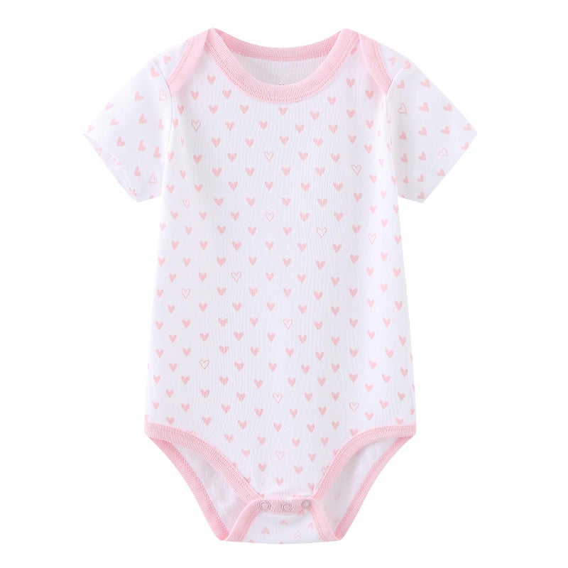 Ruliby Baby Girl Bodysuit and Pant Set Cotton Soft Newborn Clothes Outfits 0-3 month - Image 3