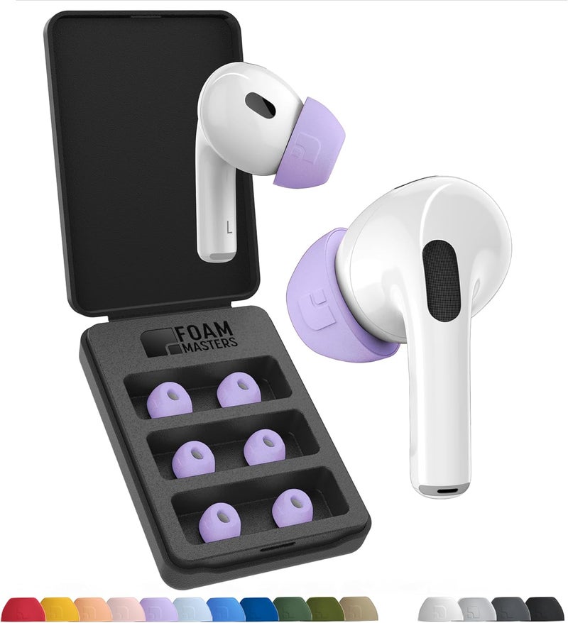 AutoLine Pro Foam Masters Ultra-Premium Memory Foam Ear Tips for AirPods 1st & 2nd Gen | 3 Pairs | Version 6.0 | Comfortable | Secure | Better Noise Cancellation | Replacement Buds - Image 1