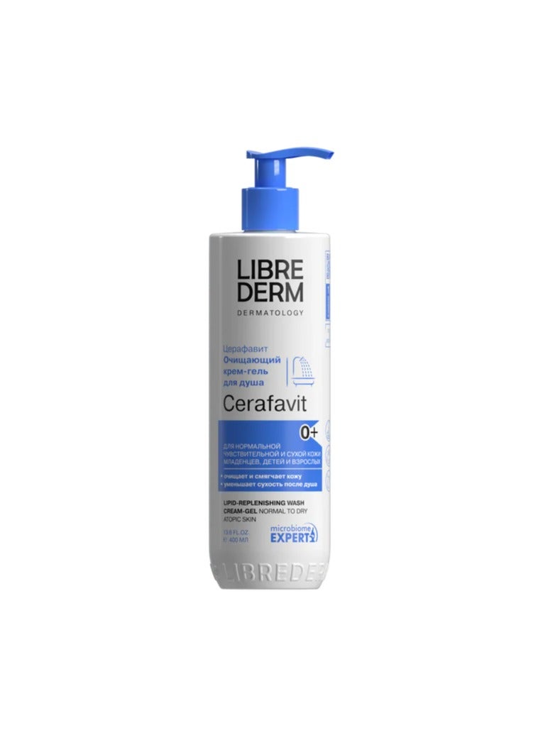 LIBREDERM Cerafavit Lipid-Replenishing Cream-Gel, 400ml, With Ceramides and Prebiotic, For Kids and Adults - Image 2
