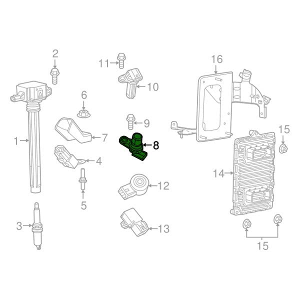 Mopar 68080819AC SENSOR CAMSHAFT - Image 3