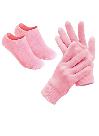 Moisturizing gel gloves and socks. This set features a soft silicone lining that ensures comfort during use. Pink color. These gloves and socks give you a touch of elegance while taking care of yourself. - pzsku/Z6EE97AB13E9A38A115CDZ/45/_/1732459057/a406851a-5288-4dd4-986a-dfdb2a7a0303