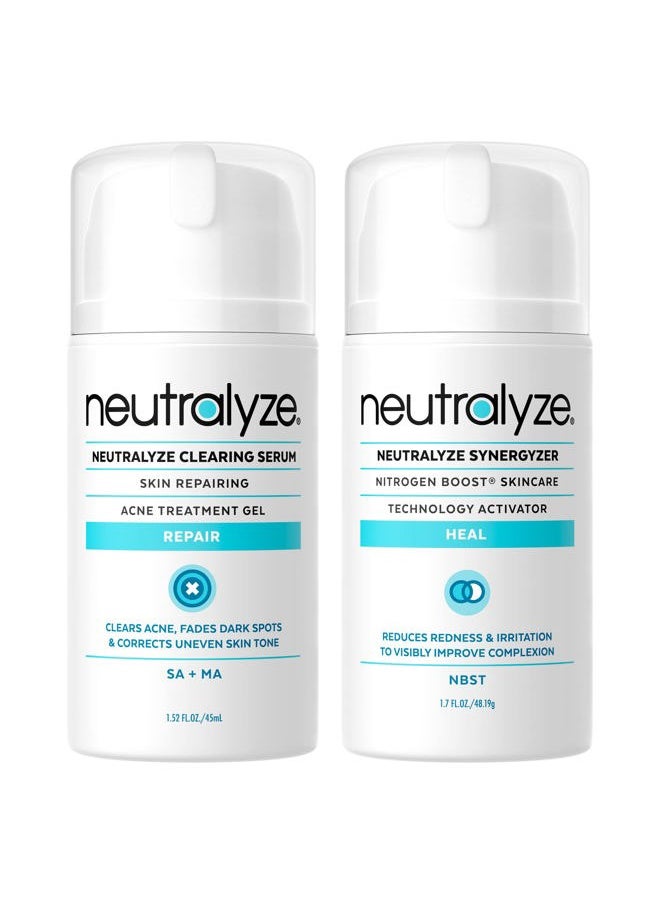 Neutralyze Moderate To Severe Acne Treatment Kit 2.0 (Clearing Serum & Synergyzer)  - Image 1